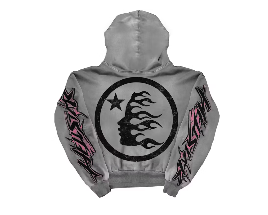 Hellstar Future Flame Hoodie Grey