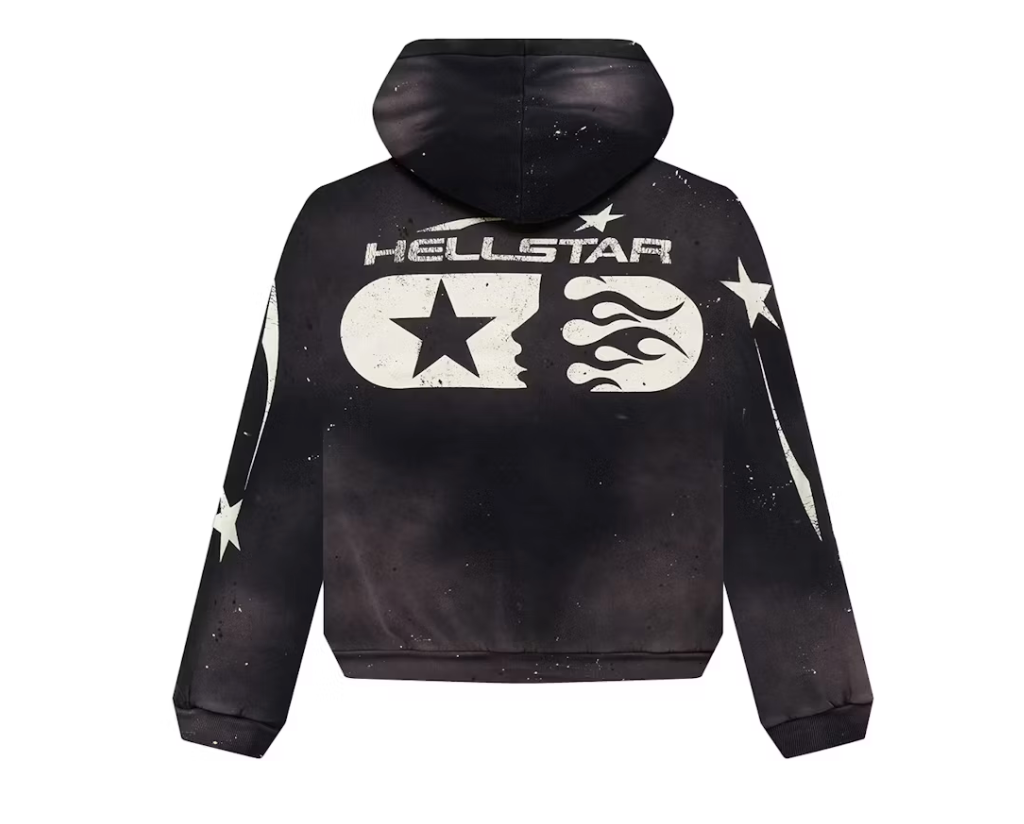 Hellstar Studios Zip Hoodie Black