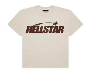 Hellstar Classic T-shirt (Gel Print) White/Brown