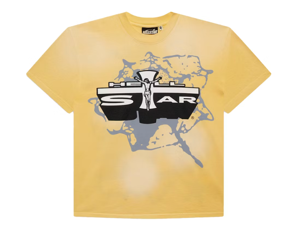 Hellstar Jesus T-Shirt Yellow