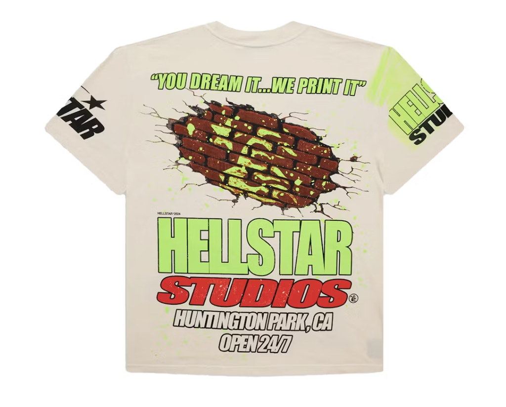 Hellstar Studios Brick Wall T-shirt White